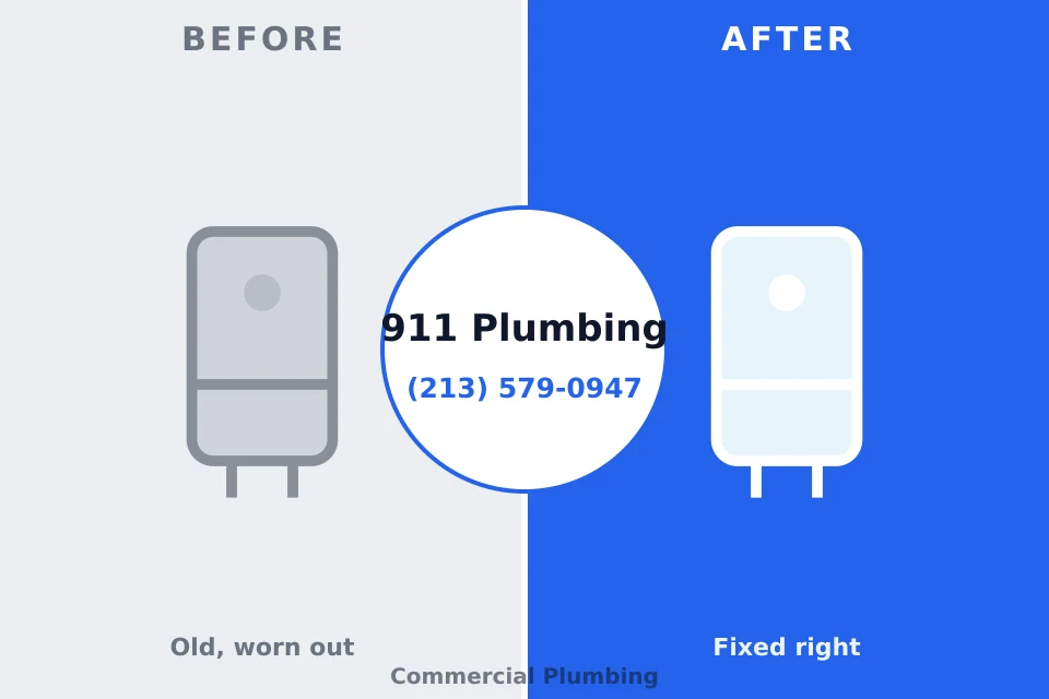 Before and after: plumbing company Newton, KS